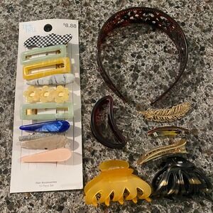 Lot Hair Accessories Set 17 Pcs Headband Clips‎ Claw Clips Barrettes Fashionable